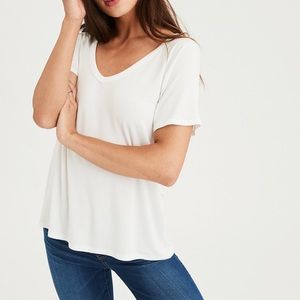 American Eagle White Soft & Sexy Tee Size S